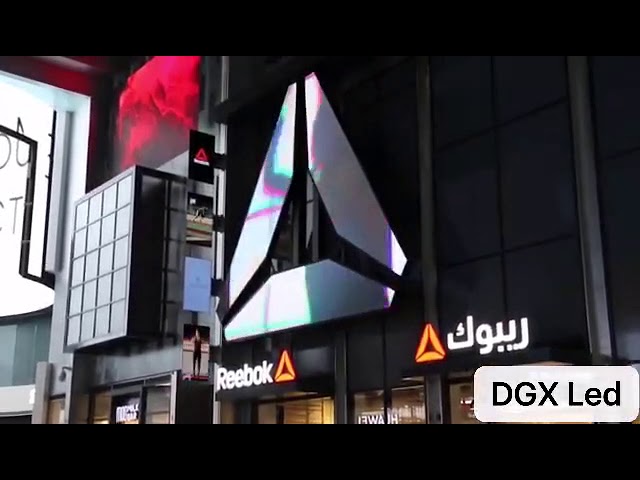 DGX creative LED display in Kuwait shopping mall