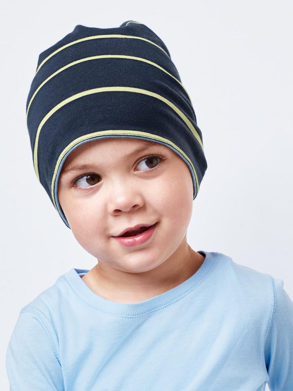 Boys Toddler Reversible Hat Blue