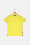 Kids Boys Logo Embroidered Polo Shirt Light Yellow