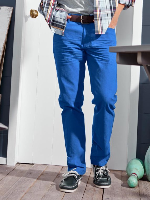 Mens 5-Pocket Pants Blue