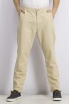 Mens Cotton And Linen Twill Pants Tan