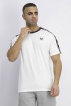 Mens Embroidered Logo Dahoma T-Shirt White/Navy