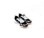 Mens Lace Up Running Shoes White/Black
