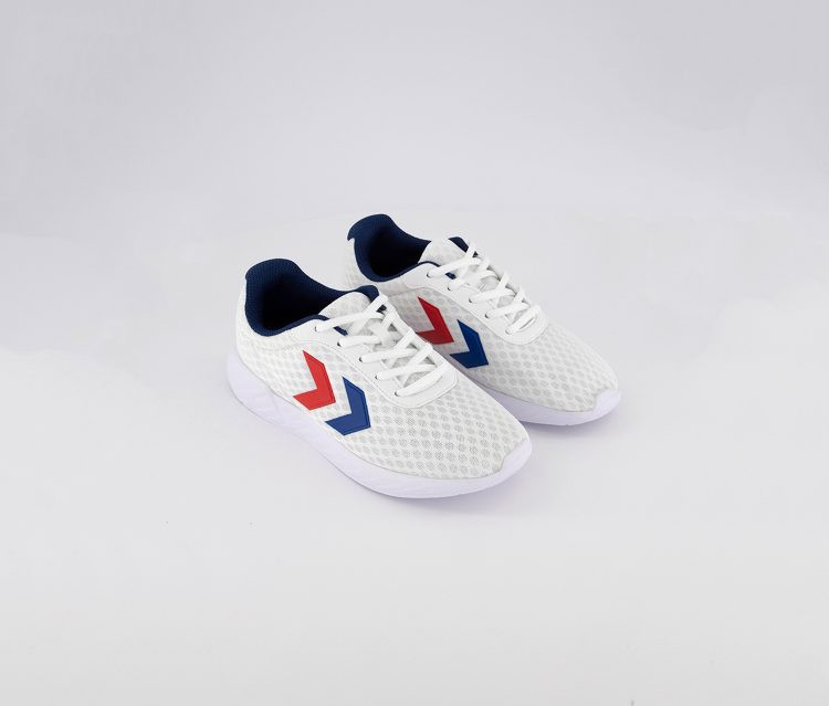 Mens Legend Breather Running Shoes White/Blue/Red