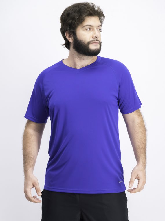 Mens Plain V-neck T-shirts Royal Blue