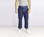 Mens Skater FIt Button Fly Jeans Navy