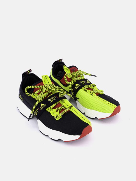 Mens Sole Fury X Boost Shoes Black/Hyper Green/Red