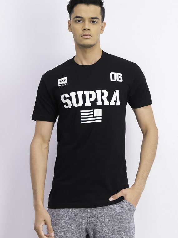 Mens Team USA Short Sleeve T-shirt Black/White