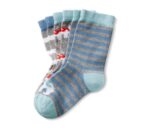 Toddlers Socks Set of 3 Grey/Blue/Red