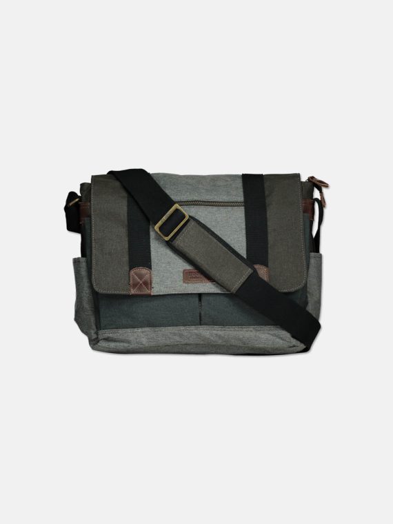 Urban Laptop TRP0386 Messenger Bag 33 H x 41 L x 15 W cm Denim Grey/Brown