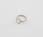 Womens FJ Ring Rose Gold with Clear Stone
