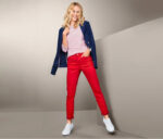 Womens Five Pocket Jeans Red