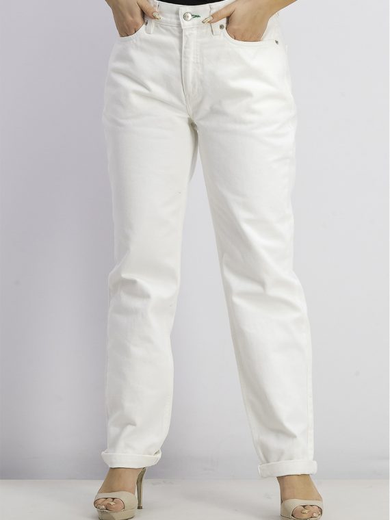 Womens Five Pocket Slim Fit Jeans White