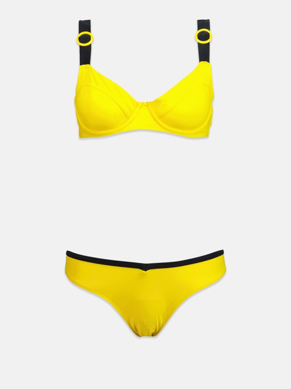 Womens Non Padded 2 Pc Swimsuit Buttercup