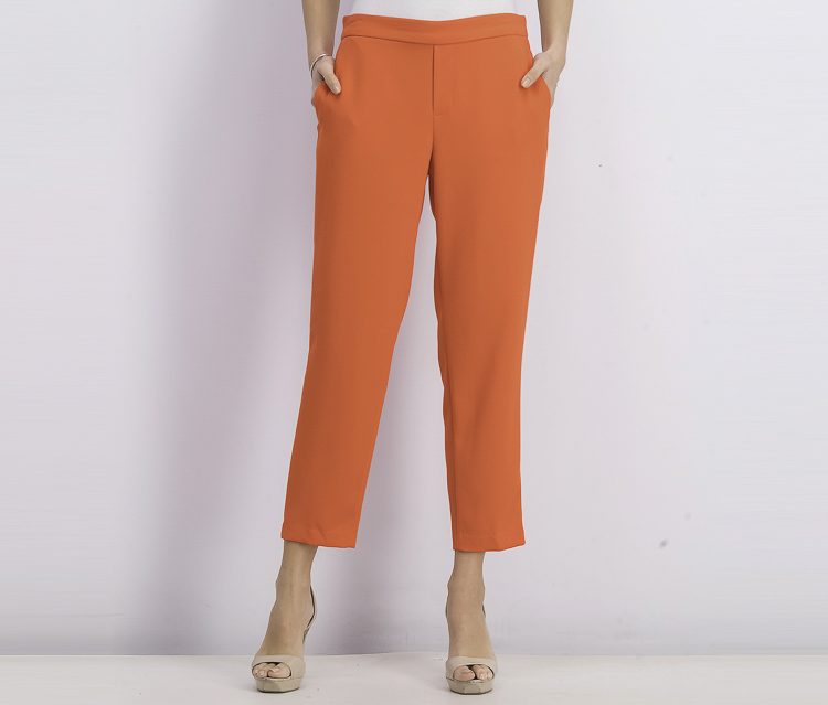 Womens Pull-On Pants Coral