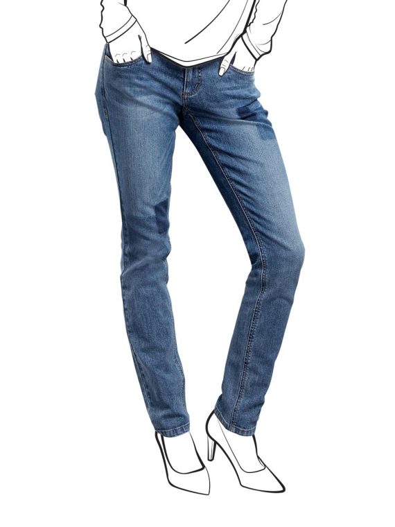Womens Slim Fit Jeans Denim Blue